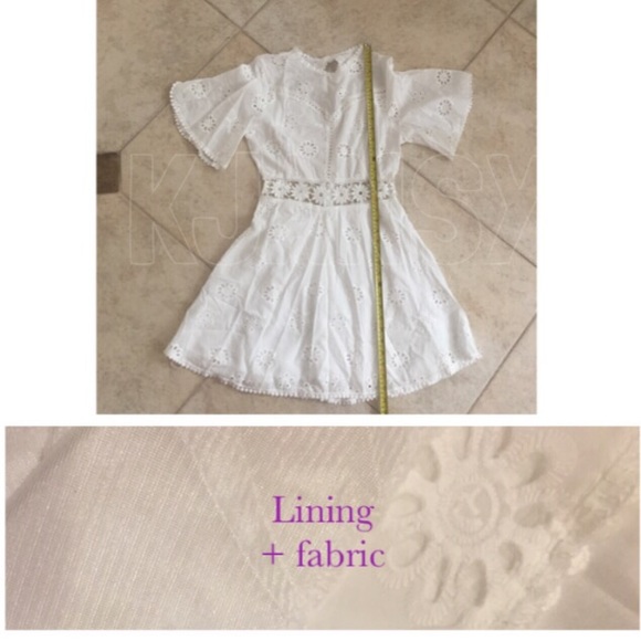 White Flower Eyelet Dress - Picture 8 of 8